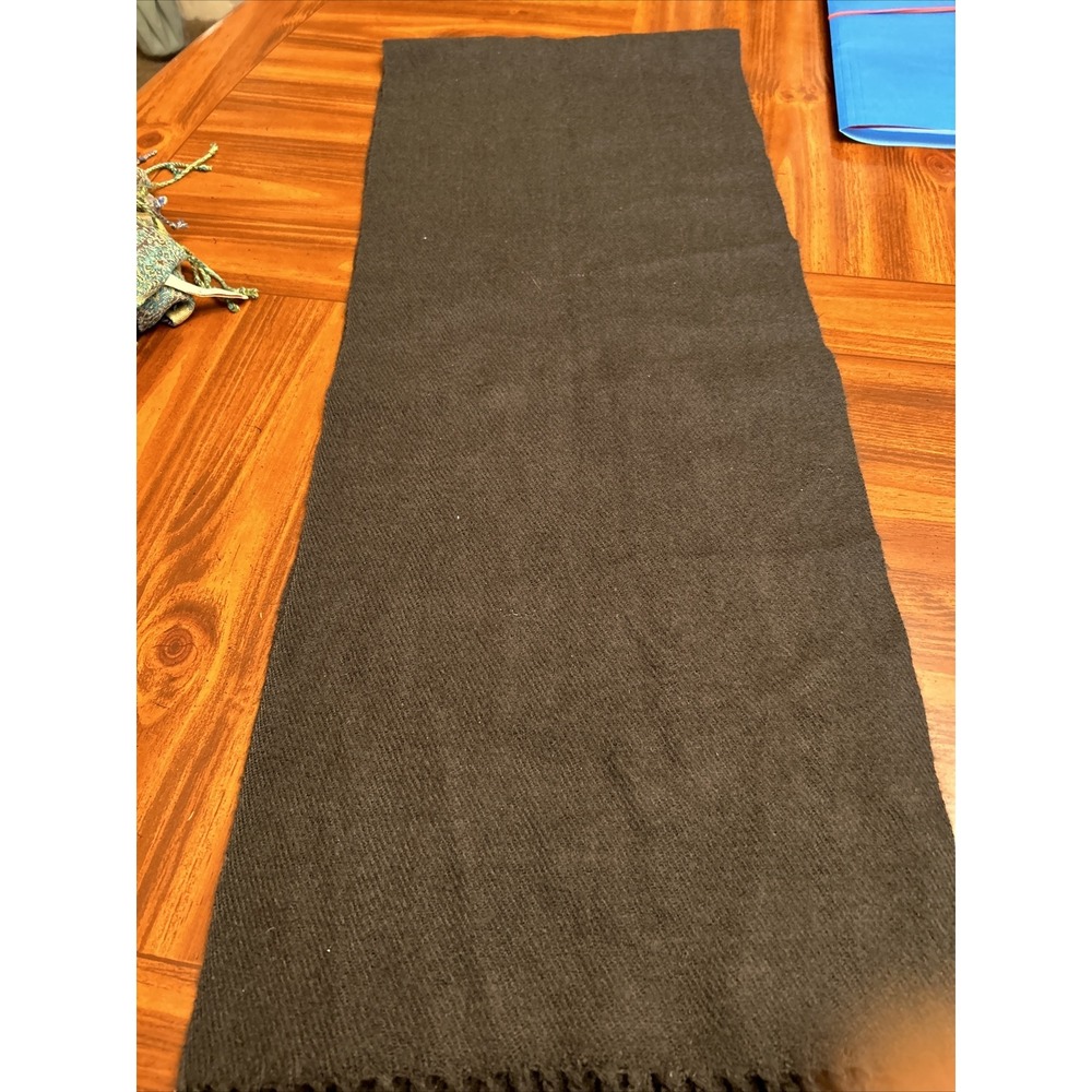 Vintage Olive Green Berkshire Fringe Scarf